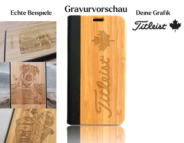 INDIVIDUELL iPhone 15 Pro Bambus-Kunststoff